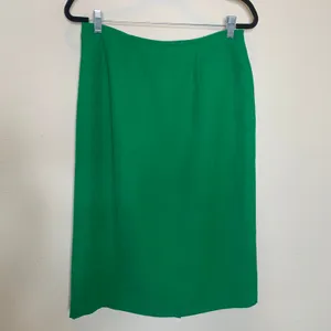 Kasper Skirt Suit Grass Green Sz Medium Short Sleeves thumbnail 7