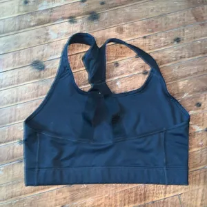 Nike Just Do It black and white M low impact sports bra thumbnail 2