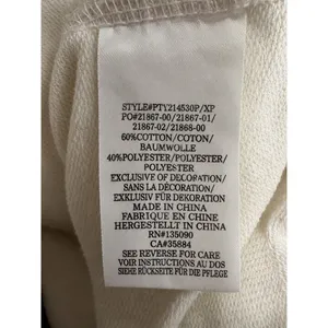 Peloton Colorblock Half Zip Hoodie Ivory Yellow Logo Sweatshirt Medium thumbnail 7