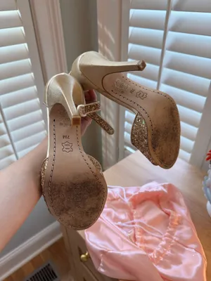 Phoebe Couture Gold Heels thumbnail 3