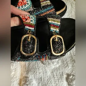The Viral House Of Harlow 1960 Beaded Buckle Sandals thumbnail 7
