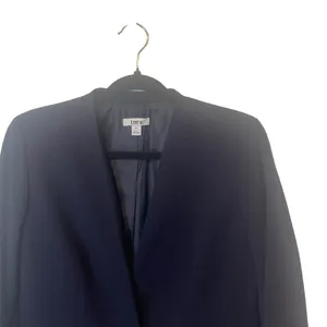 Bar III Size 4‎ Navy Blue Career Wear Office Viscose Blend One Button Blazer thumbnail 2