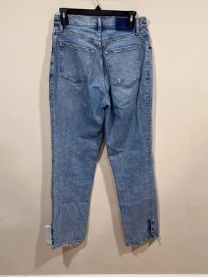 Abercrombie & Fitch 90s straight ultra high rise classic Blue denim SZ 6 Regular thumbnail 8