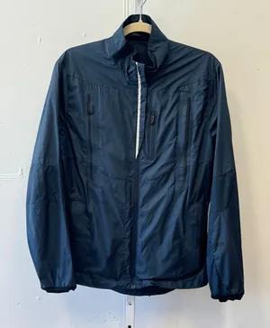Lululemon Women's Mesh Vent Raincoat Windbreaker Jacket Navy Blue‎ Full Zip thumbnail 1