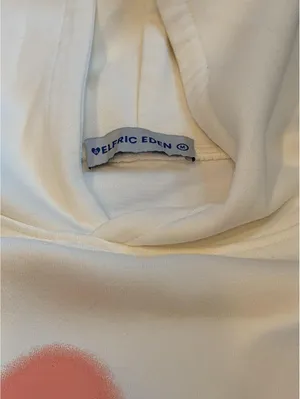 Aelfric Eden Embroidered Eden Star Womens Oversized Hoodie Cream thumbnail 7