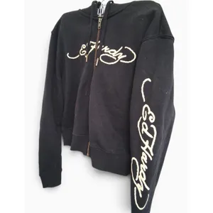 Ed Hardy Hoodie Womens S Black Full Zip Skull Snake Graphic Y2K Goth Tattoo thumbnail 3