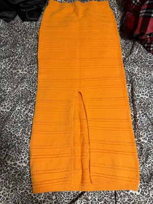 Orange Knitted Set thumbnail 3