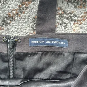 French Connection Lagonlook X Neckline Dress Black Small thumbnail 3