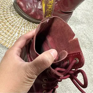 Dr. Martens Women’s Pascal Cherry Shiraz Buttero Leather 8-Eye Boots Size 6 thumbnail 10