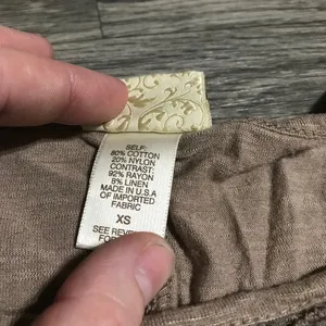 DayTrip Lace Brown Blouse; size X-small thumbnail 3