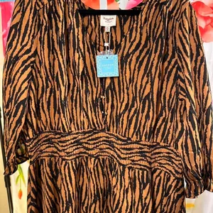 S110 Hayden LA tiger print dress Size XL thumbnail 1