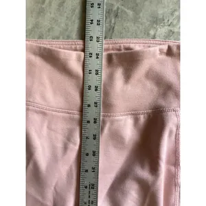Jaanuu Womens High Waisted Yoga Scrub Pants Blush Pink Cargo Zipper Pocket M thumbnail 4