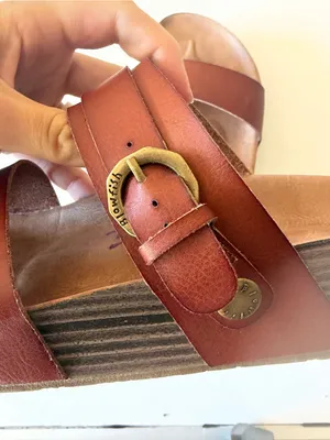 Blowfish Malibu Women's Marge Footbed style Brown slide Buckle Sandals Size 8.5 thumbnail 4
