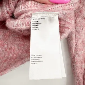 Urban Revivo Women Pink Cable Knit Coquette Cropped Fisherman Cardigan Sweater 6 thumbnail 5