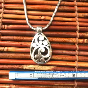 Brighton Teardrop Pendant Scroll Necklace thumbnail 8