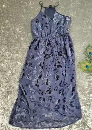 Lucky Brand Floral Velvet Midi‎ Dress thumbnail 1