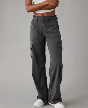 American Eagle Dreamy Drape Cargo Pants thumbnail 6
