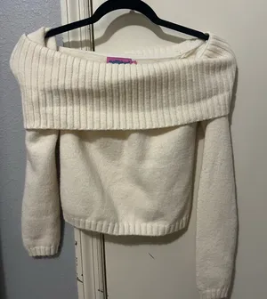 Off the shoulder edikted sweater thumbnail 1