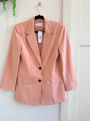 ASOS Blush Pink Tailored Blazer thumbnail 1