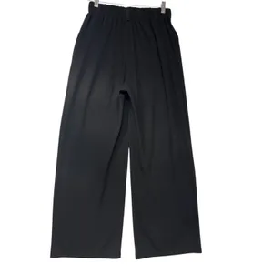 Halara Black Wide Leg Pleated Trousers‎ Womens Medium Tall Elastic Waist Pants thumbnail 4