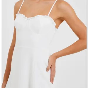 French Connection White Corset Dress thumbnail 1
