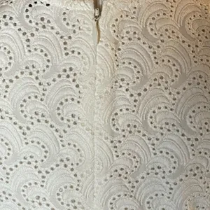 theory coquette white ‘Ellice’ sleeveless eyelet lace blouse Size Medium thumbnail 4