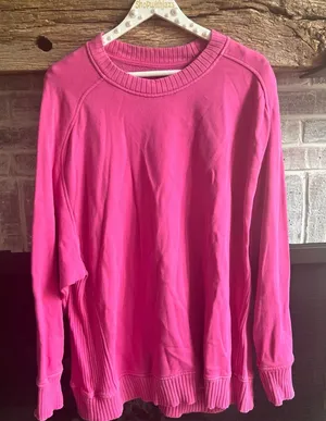 Aerie pink oversized sweatshirt women’s‎ large thumbnail 1