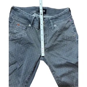 Hudson Jeans Gray Gold Polka Dot Collin Vice Versa Skinny‎ Jeans Sz 25 thumbnail 7
