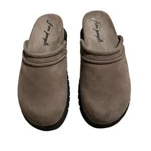 Free People Milo Everyday Mule Women's Size 11 Oyster Comfort Slip-On Leather thumbnail 3