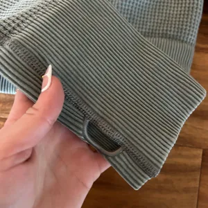 Offline by Aerie Waffle Knit Cropped Long Sleeve thumbnail 3
