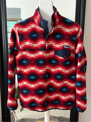 PATAGONIA Synchilla Snap T Fleece Pullover Wild Desert Classic Red thumbnail 1