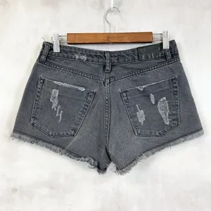 Sincerely Jules Denim Shorts Womens XSmall Distressed Grunge Street‎ Festival thumbnail 2