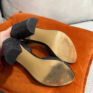 Betsey Johnson Sparkling Black Heels thumbnail 10
