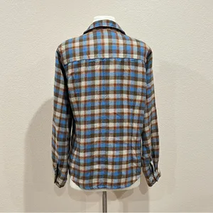 Woolrich Bluebell Plaid Flannel Button Down Shirt Size Medium thumbnail 7