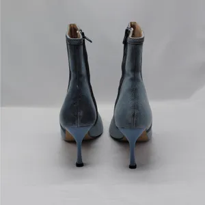 Steve Madden Womens Denim Ankle Boots Size 9.5 Blue Pointed Toe Coastal Cowgirl thumbnail 10