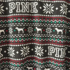 PINK Victoria's Secret Fair Isle Dog Patterned Pajama One Piece Onesie Jumpsuit thumbnail 10