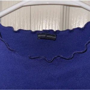 Brandy Melville Blue Lettuce Trim Tank Top thumbnail 2