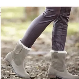 Sole Society Verona Winter Boots Women's 8.5 Beige Suede Faux Shearling Pull On thumbnail 10