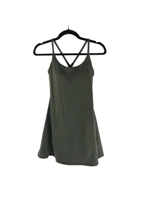 Halara SoftlyZero Plush Active Dress-Longer Length-Easy Peezy Edition Green XS thumbnail 4