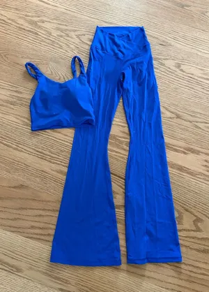 Aerie tank and Flared Pants in Bright Blue thumbnail 1