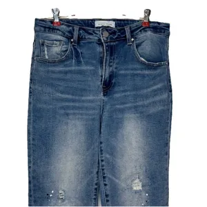 Risen Women's Jeans Distressed Sierra Mid-Rise Tapered Leg Denim‎ RDP5269 13/31 thumbnail 4
