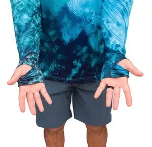 Hooded sun shirt Blue Size M thumbnail 3