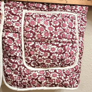 Quilted Rain‎ Puffer Jacket Womens Small Cropped Dainty Floral Spring Bloomcore thumbnail 9