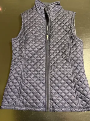 Liverpool Jeans Company Navy Blue Diamond Quilted Zip Front Vest‎ GZJ93778-LP M thumbnail 1