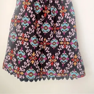 Anthropologie Edme & Esyllte Black Floral Halter Dress Size 4 thumbnail 13
