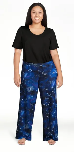 Briefly Stated Women Sleep Pants With Pockets XXL thumbnail 1
