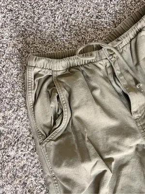 TNA Olive Green Drawstring Joggers thumbnail 2