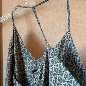 FINAL MARKDOWN Wet seal Geometric Patterned Green Women's Top medium thumbnail 3
