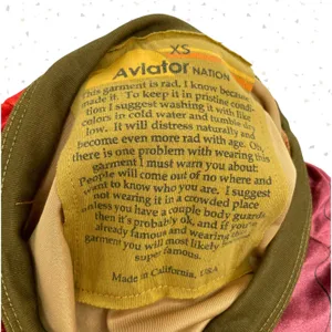 Aviator Nation Sweatshirt Rainbow Sunburst Velvet Crew Pullover Retro Size XS thumbnail 7