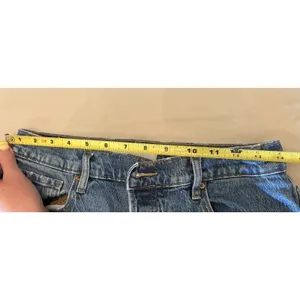 PacSun Stretch Dad Jeans Women’s Size 30/28.5" inseam Ankle Slit Button Fly EUC thumbnail 7